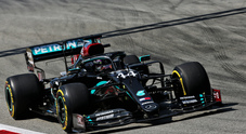 Hamilton torna a dettare legge nel 2° turno libero di Barcellona, sorprende Grosjean quinto con la 'Ferrarina'