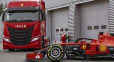 Iveco consegna due S-Way alla Scuderia Ferrari. Saranno utilizzati per il trasporto vetture e attrezzature di F1