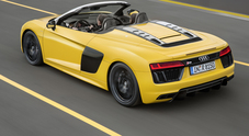Audi R8 Spyder, cielo aperto e performance da supercar per la due posti tedesca