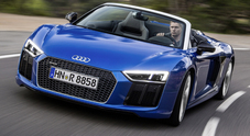 Il V10 dell'Audi R8 Spyder: ancora più potente ma scendono i consumi