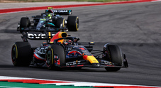 GP di Austin, gara Sprint: Verstappen controlla un grande Hamilton, Leclerc terzo