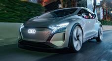 Audi AI:ME, la lounge su ruote “pensa” assieme agli utilizzatori. Per ordinare il pasto basta guardare il display