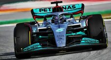 Test a Barcellona, 3° giorno: Hamilton e Russell con la Mercedes spaventano tutti