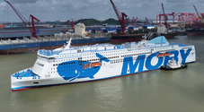 Moby, la nuova ammiraglia Legacy partita dalla Cina per Livorno. Opererà sulla tratta per Olbia