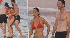 Pippa Middleton, sirenetta ai Caraibi Sexy bikini rosso e giochi hot con  l'ex