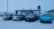 Porsche, 1.500 km in elettrico con Macan e Taycan Cross per raggiungere la stazione di ricarica più a nord del mondo