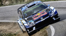 Rally di Spagna, Mikkelsen contro un albero. Ogier (VW Polo) è già virtualmente campione