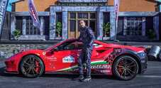 Ferrari svela la livrea della F8 Tributo di Fabio Barone. Il pilota romano tenterà l'assalto al quinto record in Grecia