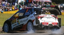 Rally di Germania, la Toyota di Tanak allunga, sul podio virtuale Ogier e Neuville