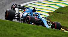 Seconda sessione libera di lavoro al GP del Brasile: Alonso e l'Alpine davanti a tutti