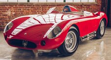 Omaggio alla Tipo 300S di Fangio che vinse Gp Venezuela il 6 novembre '55. Dna racing Maserati torna alle competizioni con MC20