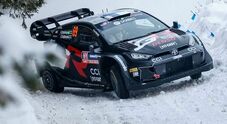 Rally di Svezia, con Rovanperä (Toyota) e Tänak (Hyundai) nella neve, emergono Lappi e Katsuta