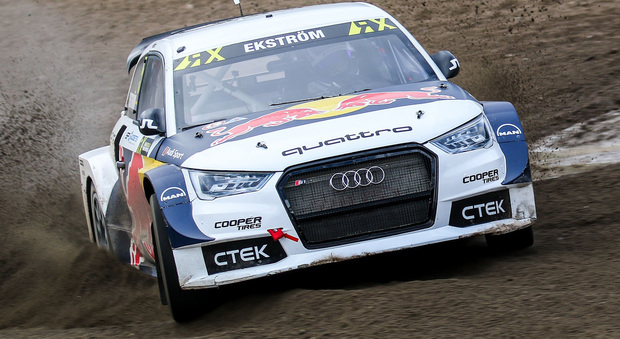 Mattias Ekström al volante della Audi S1 è il leader in classifica
