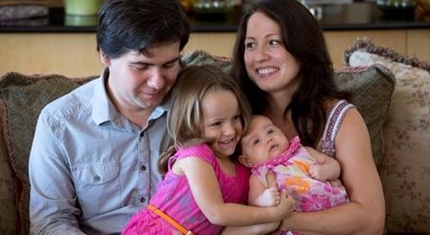 Vadym Kholodenko con la moglie e le figliolette uccise