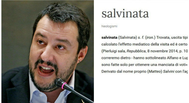 «Salvinata, uscita tipica di Matteo Salvini»: il neologismo finisce sulla Treccani