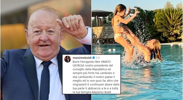 immagine Massimo Boldi, polemiche per il messaggio a Meloni: «Stai cambiando in meglio il Paese». La premier: «Solidarietà»