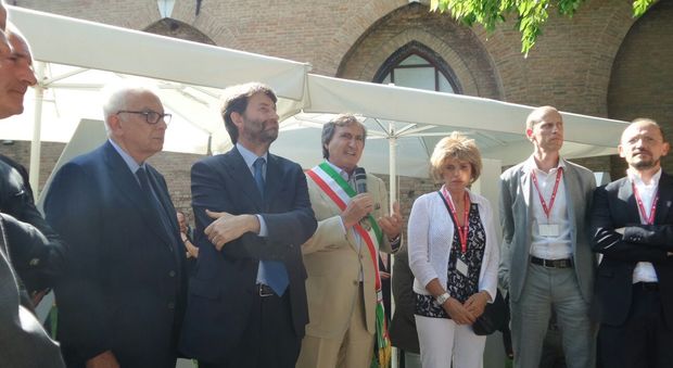 Il ministro Franceschini all'inaugurazione