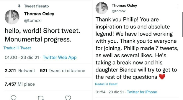 Twitter, il primo tweet scritto col pensiero: è di Philip, un uomo affetto da Sla