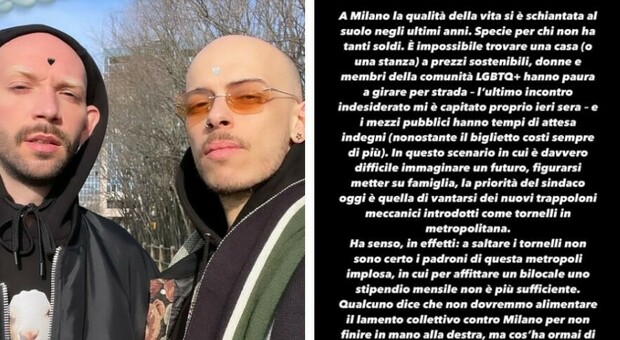 Jonathan Bazzi, lo scrittore si sfoga: «A Milano la qualità della vita è crollata». Il racconto sui social