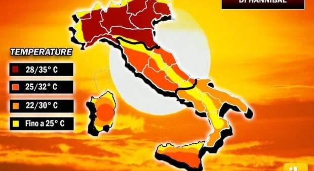 Hannibal e Scipione: settimana di caldo torrido in tutta Italia