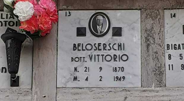 La tomba del medico russo Vittorio Beloserschi, benefattore di Quero