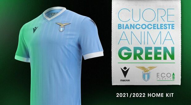 Lazio, presentata la nuova prima maglia "green"