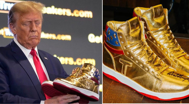 Trump mette tutto in vendita: dalla scarpe dorate, alla colonia e il profumo. Così il tycoon cerca fondi per le elezioni