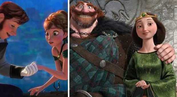 Scene da Frozen e Brave (Disney)