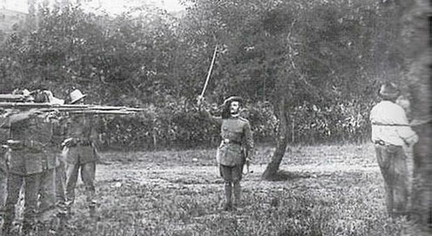 Un'esecuzione durante la prima guerra mondiale