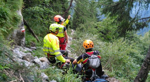 Il recupero della salma dell'escursionista caduto sui monti di Paluzza