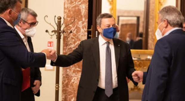 Draghi a Palazzo Chigi con i tre leader sindacali