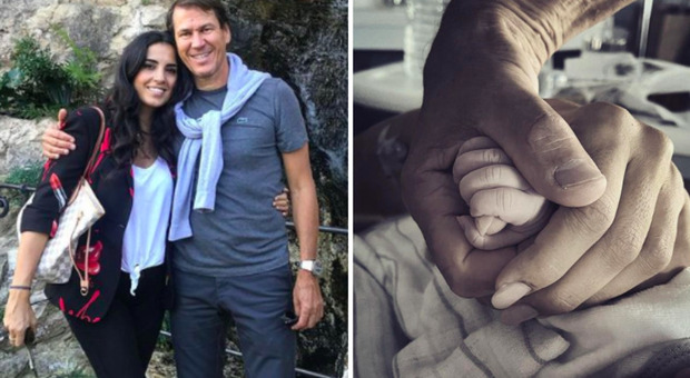 Rudi Garcia e Francesca Brienza sono diventati genitori: «Nata Sofia, la gioia di mamma e papà». Per l'allenatore è il quarto figlio