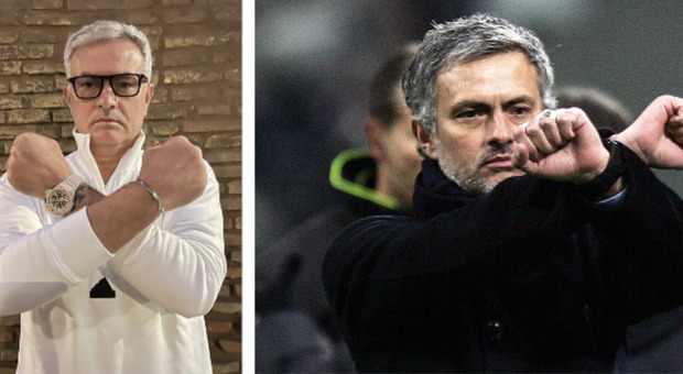 Mourinho, manette post squalifica confermata: 13 anni dopo torna il gesto che fece all'Inter