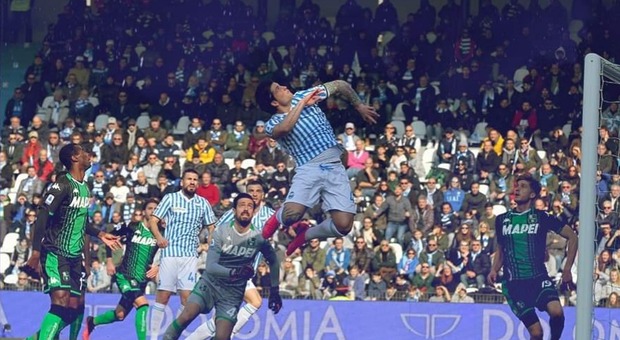 Kevin Bonifazi in gol contro il Sassuolo (foto pagina facebook Spal)