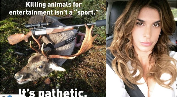 Elisabetta Canalis: «La caccia non è uno sport, è da sfigati»