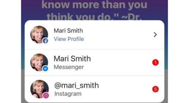 Facebook, Messenger e Instagram: le notifiche saranno in comune