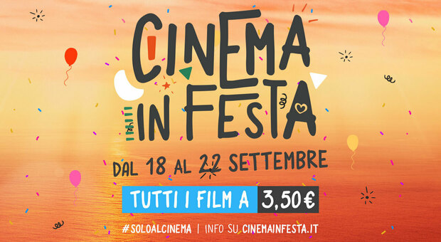 Cinema, dal 18 al 22 settembre in sala con 3,50 euro: ecco dove a Napoli