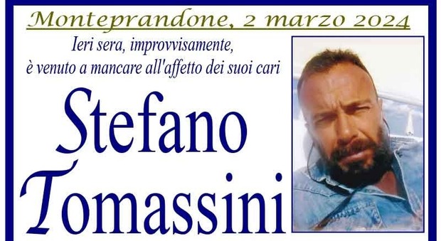 Malore improvviso, morto a 54 anni Stefano Tomassini marito dell'avvocata Meri Cossignani