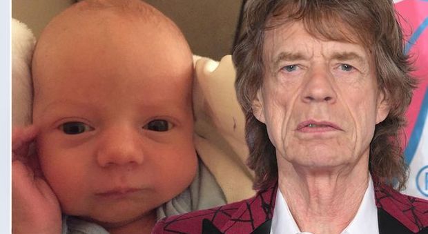 Mick Jagger e il figlio Deveraux Octavian Basil, nato lo scorso 8 dicembre