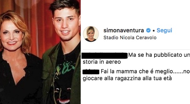 Simona Ventura, il figlio Niccolò Bettarini accoltellato: «Fai la mamma», commenti choc all'ultimo post su Instagram