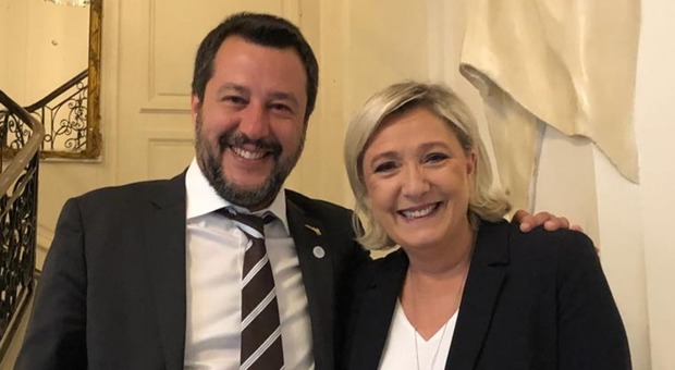 Matteo Salvini e Marine Le Pen a Parigi