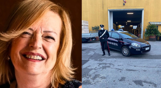 La vittima Bianca Maria Martini e i carabinieri intervenuti sul luogo dell'infortunio mortale