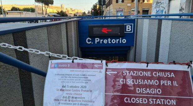 metro b_stazione chiusa_castro pretorio
