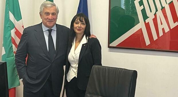 Antonio Tajani e Sonia Palmeri