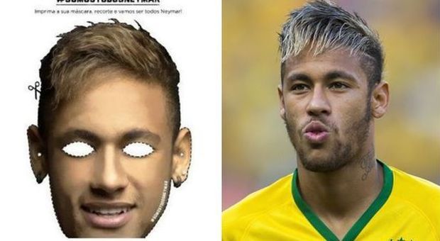 Allo stadio 60 mila maschere di Neymar. Il sito di James Rodriguez 'hackerato' col fallo di Zuñiga