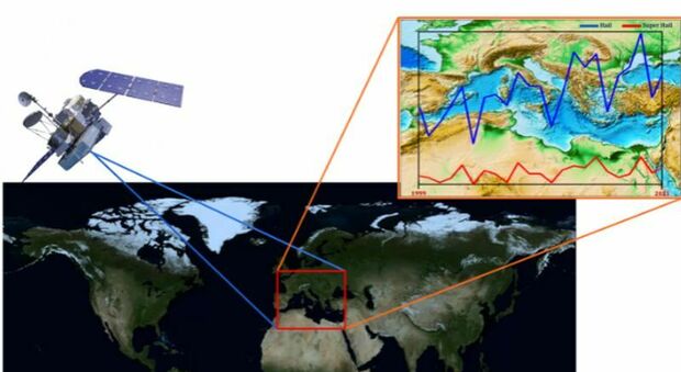 Meteo estremo: una mappa della grandine dai satelliti. Ecco lo studio del Cnr