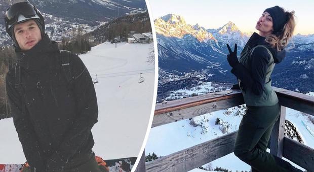 Soleil e Marco Cartasegna, vacanza sulla neve a Cortina, senza più nascondersi