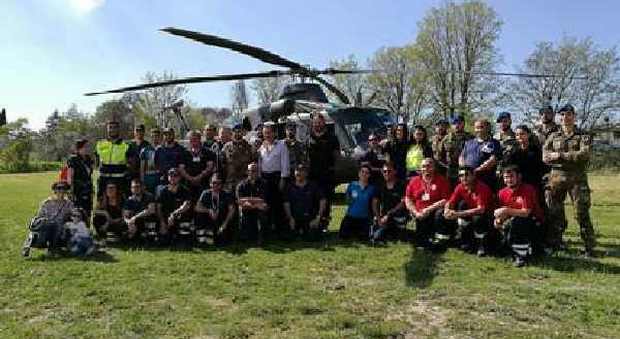 Protezione civile, scene da post-terremoto: in campo a Vasanello oltre 400 volontari