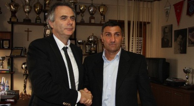 Il presidente Guido Manocchio con Bruno Giordano