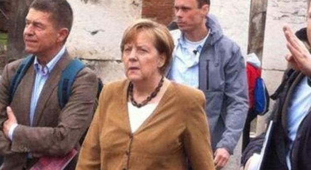 Angela Merkel a Pompei